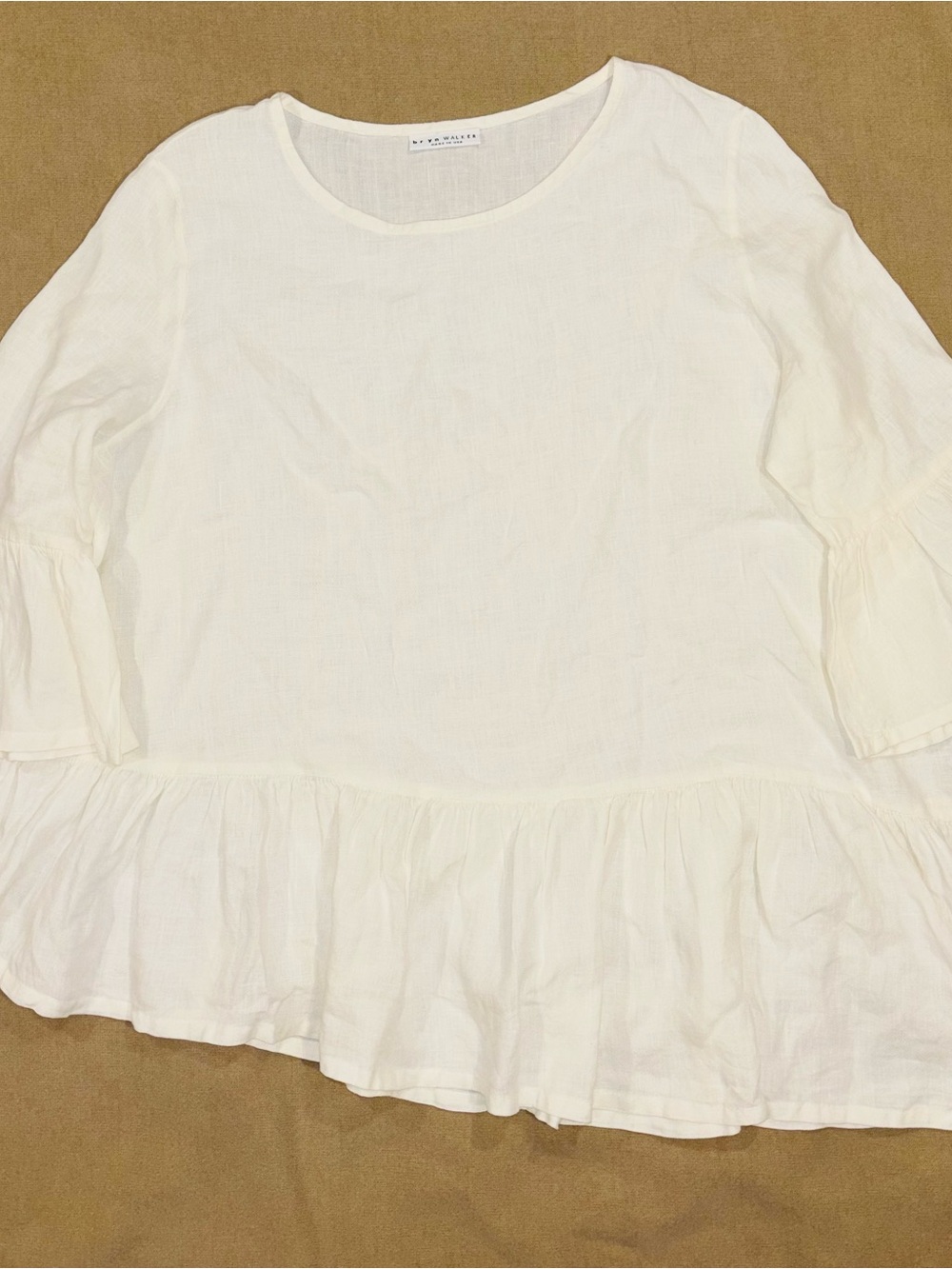 Bryan Walker asymmetrical linen blouse